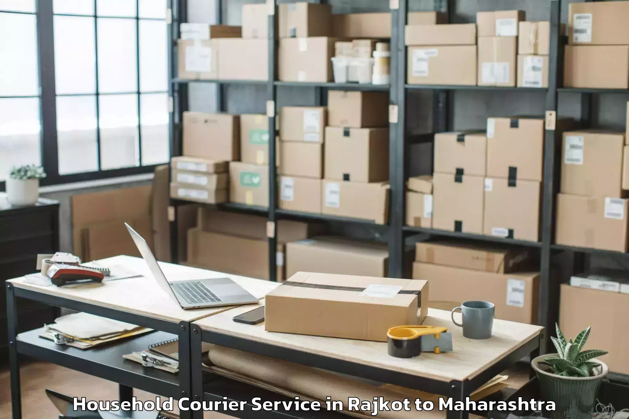 Book Rajkot to Borgaon Household Courier Online